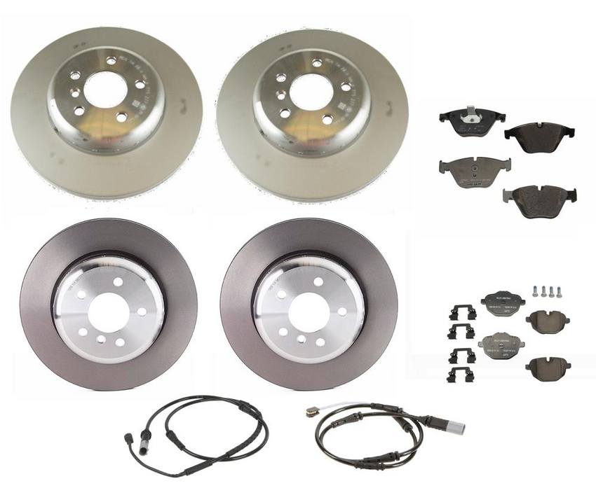 BMW Brake Kit - Pads and Rotors Front &  Rear (348mm/330mm)